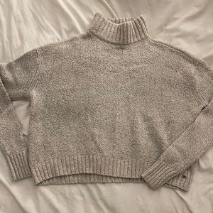 Crop turtle neck sweater